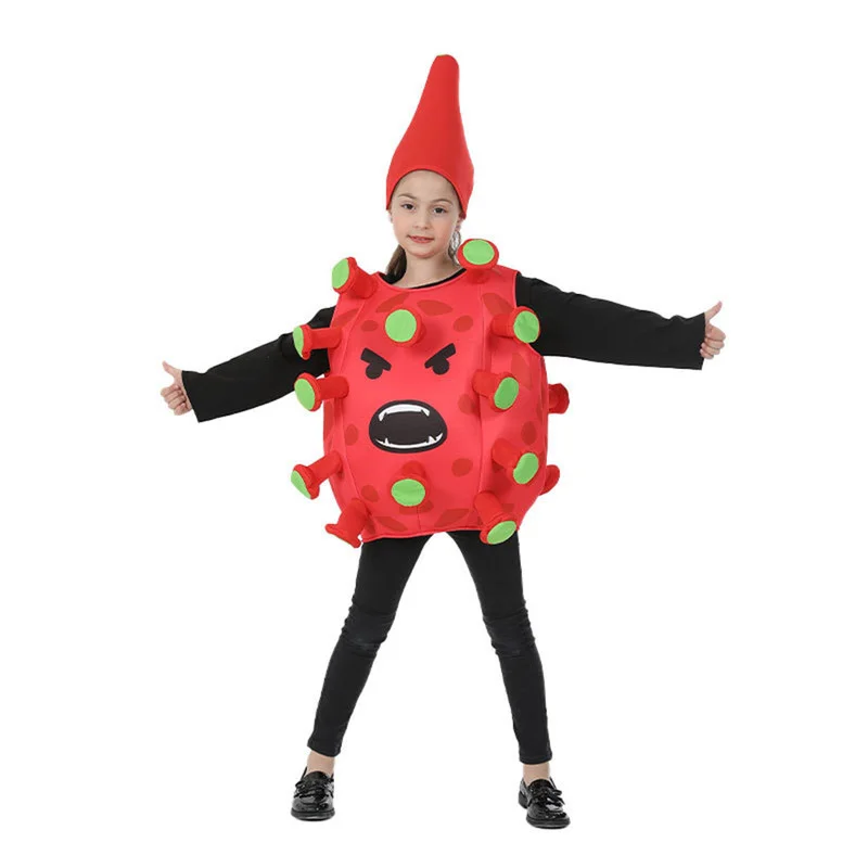 Costume Bactérien Compilé pour Garçons et Bol, Tenue de Cosplay, ixd'Halloween, Carnaval de Pâques, Robe de Barrage de Pourim, Chaud, Mignon, Drôle, 2022