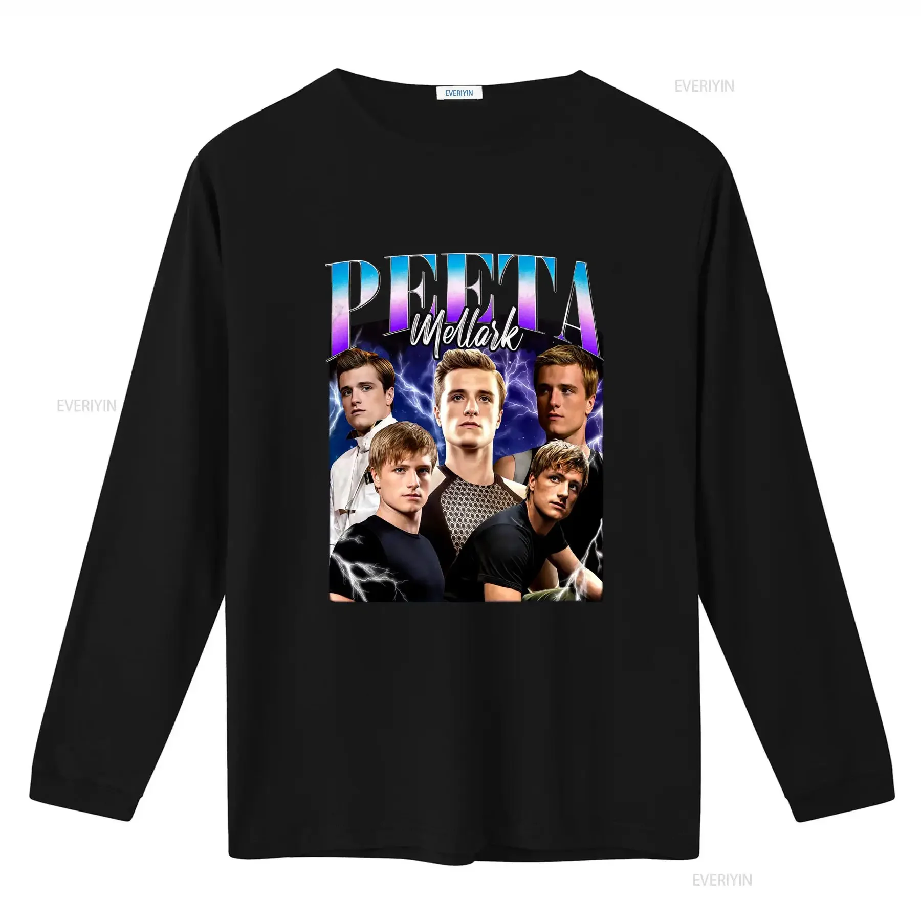 Peeta Mellark The Hunger Games Vintage T Shirt Movie Bootleg Rap Josh Hutcherson Fashion vintage Washed homme