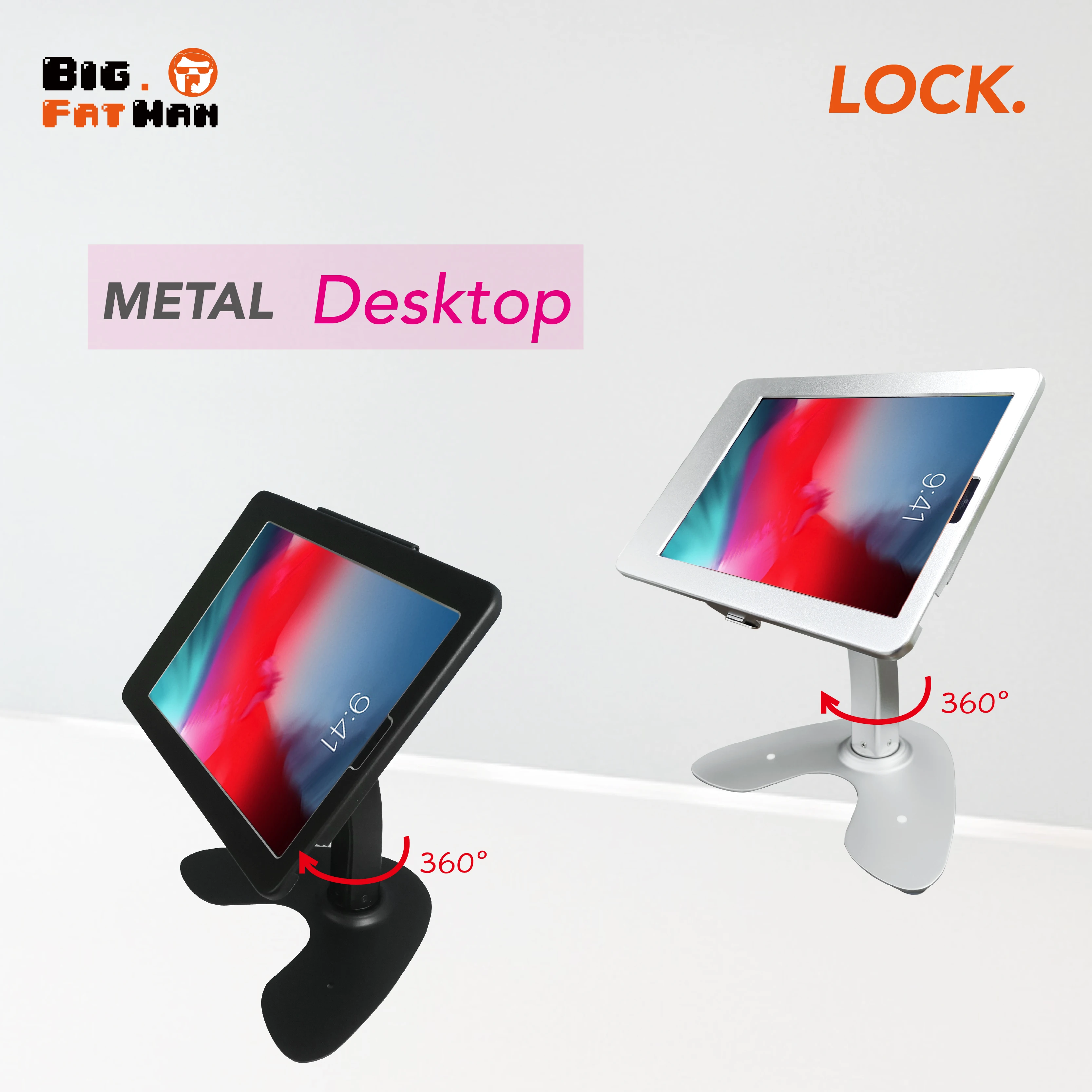 

Desktop Anti-Theft Security Stand with Locking Case Holder for 10.9" iPad Air 4/5 & 11" Pro,with Key.