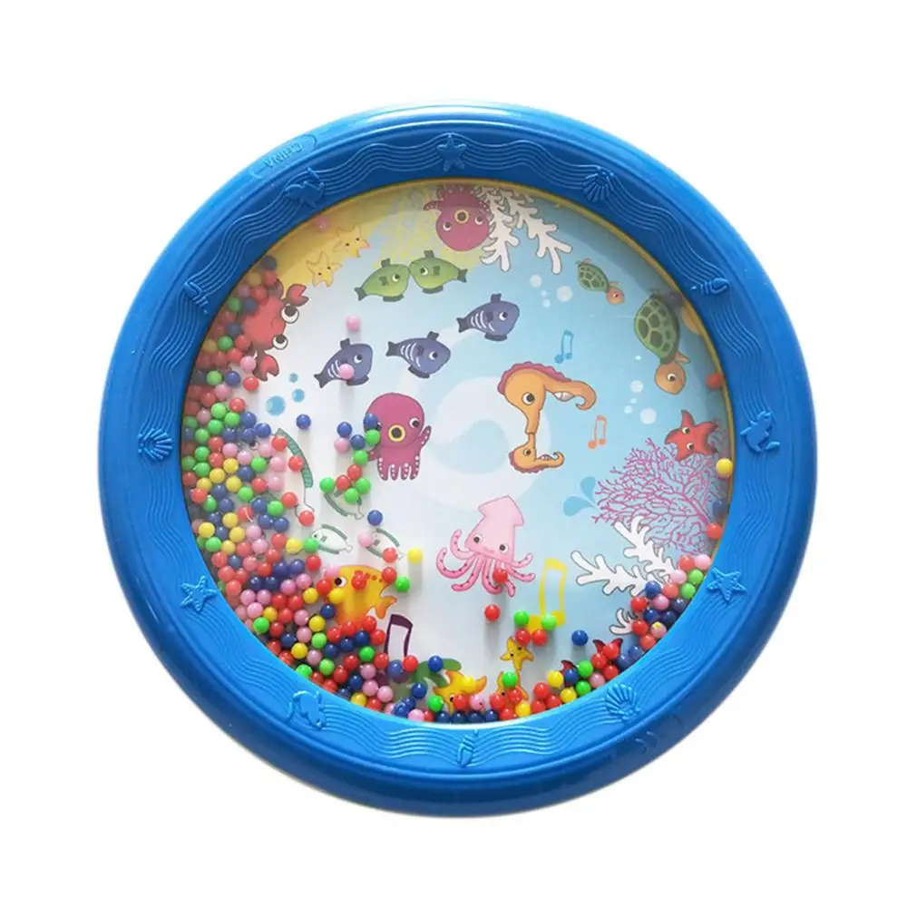 8 polegadas Animal marinho Tambourine Ocean Wave Beads Tambor Educação Musical Crianças Brinquedo