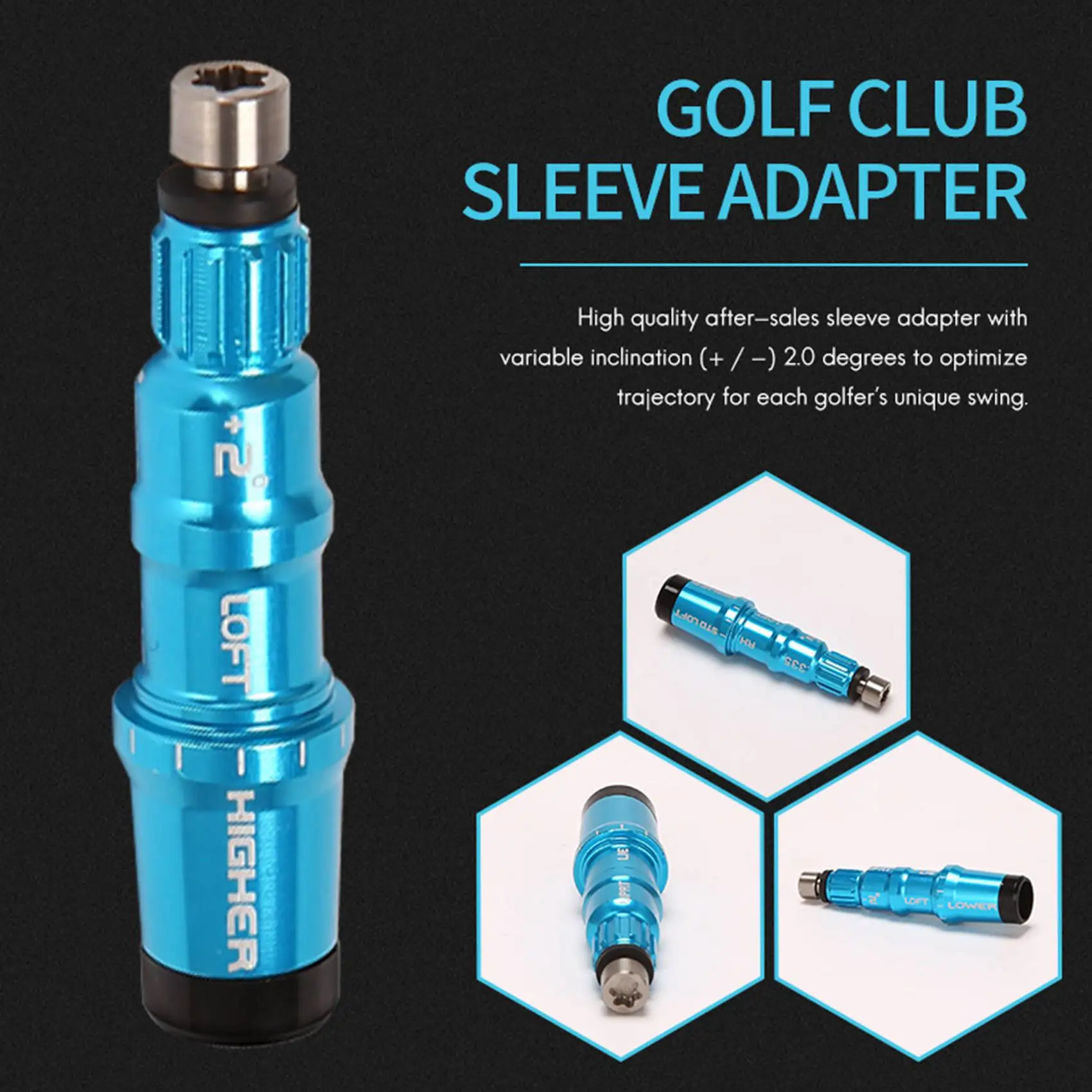 【Supernew】Funda adaptadora de golf de repuesto para Taylormade M1, M2, M3, M5 y M6 SIM Driver y FW .335