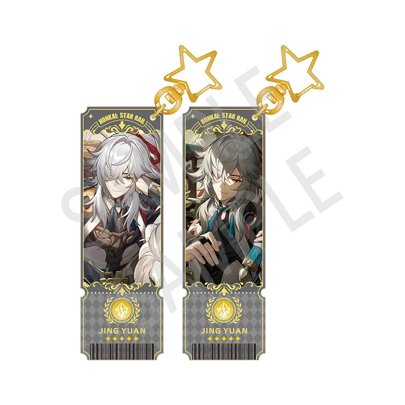 1 pz Anime Game Honkai: Star Rail Bai Lu Imbibitor Luna Cosplay portachiavi Cool zaini accessori portachiavi decorazione acrilica