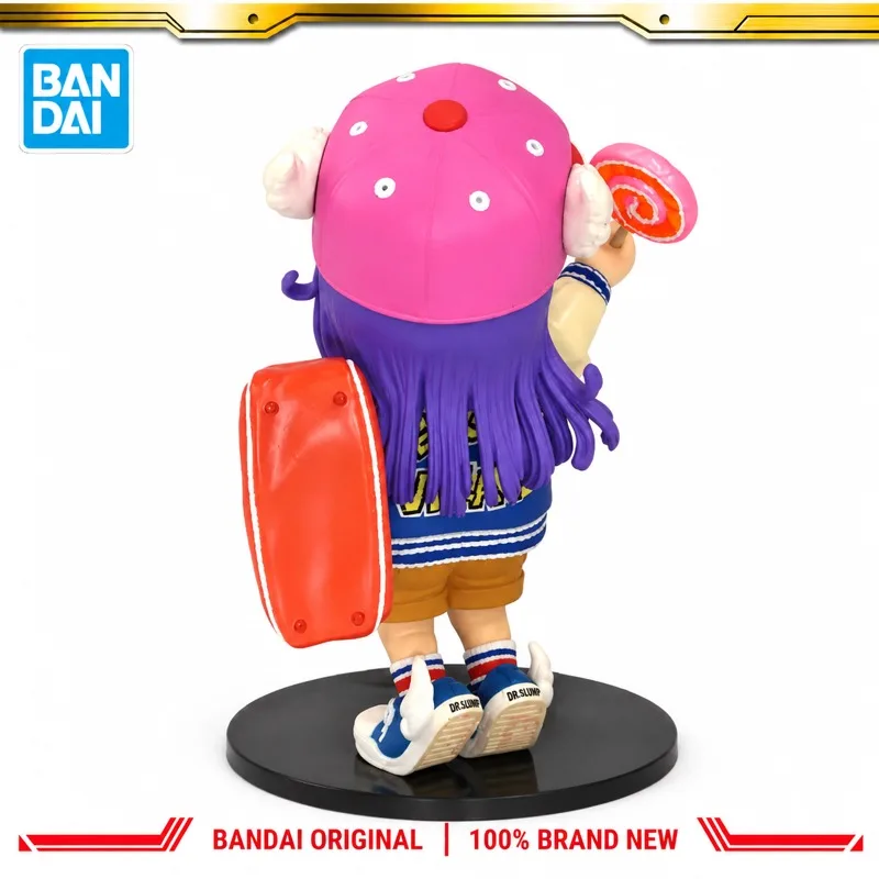 En stock, figura de acción original de Bandai, modelo de muñeca de Arale Norimaki de Dragon Ball, nueva en caja, personajes de anime, juguetes.