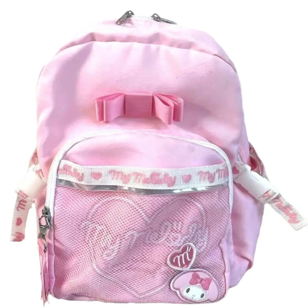 Sanrio My Melody Cartoon Sweet Pink Bags Cute Japan Korean Style Aesthetic Backpack Y2k Girl Fashion School Double Shoulder Bags