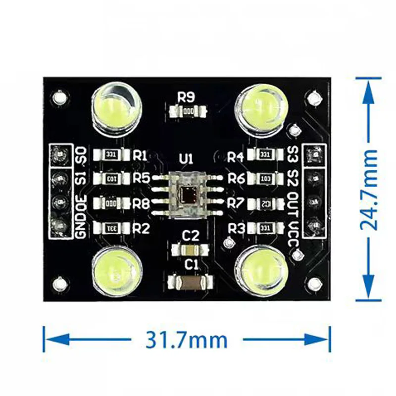 GY-31/GY-33 TCS34725 with Wide-Angle Lens TCS3200D/TCS230 Color Identification Sensor