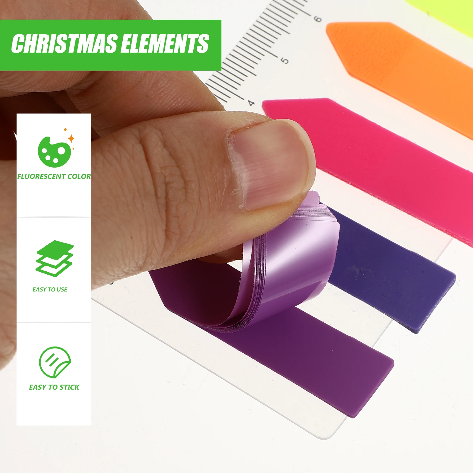 

10Pcs Colored Writable Pet Flags Index Tabs Fluorescent Small Flag Tabs Stickers Strong Adhesive Page Marker