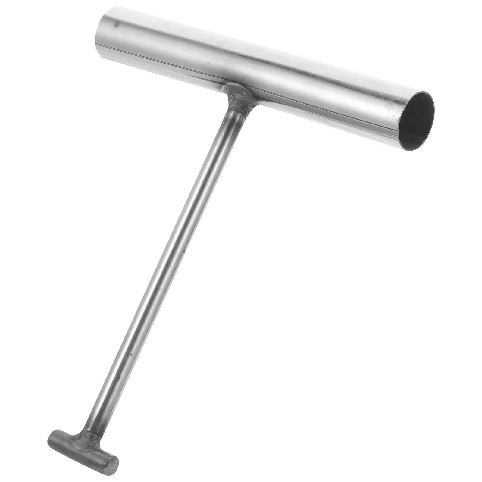 Hook Manhole Cover Tool Drain Roller Shutter Door Lifting Stainless Steel Silver Shaped for