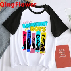 Backstreet Boys World Fashion Print Top T Shirts Estetyczna graficzna koszulka z krótkim rękawem Mężczyźni Zabawna odzież uliczna Unisex Vintage Tee