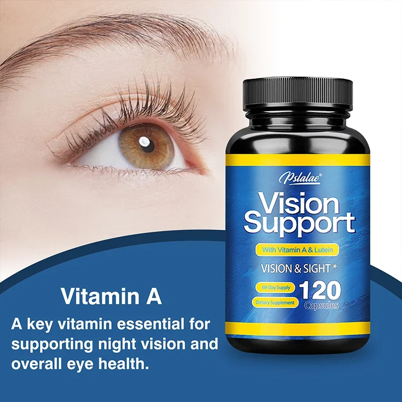 

Vision Support Capsules - with Lutein, Bilberry - Helps Maintain Healthy Vision, Relieve Eye Fatigue, Dry EyesSupplementsSupplem