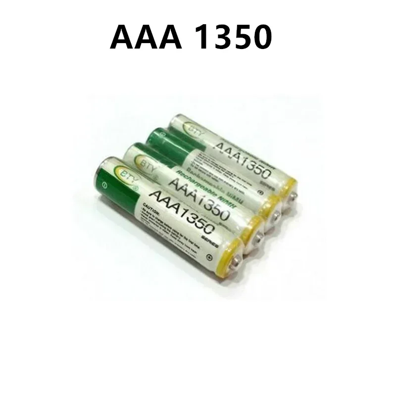 Aa1350 baterai isi ulang 1800mAh, kapasitas AAA NI-MH 1.2 V untuk jam mouse komputer dan mainan