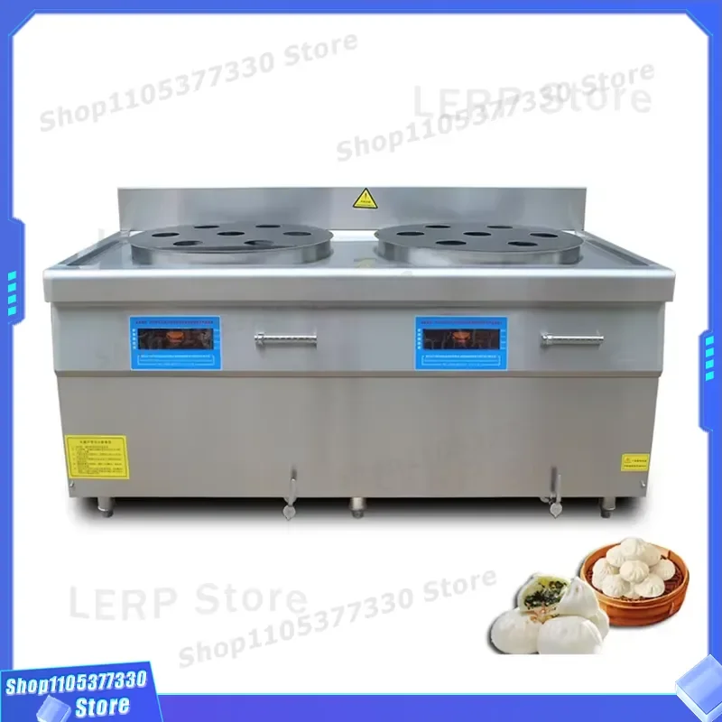 Commercial Electric Seafood Steamer Large Capacity Dim Sum Bun Maker Stainless Steel Kitchen Equipment Restaurant Cooking