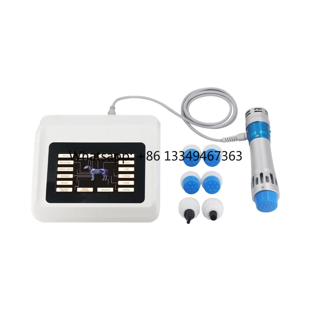 Durable Reusable Handheld Physiotherapy Shockwave Therapy Focus Radial Technology Touchscreen Adjustable