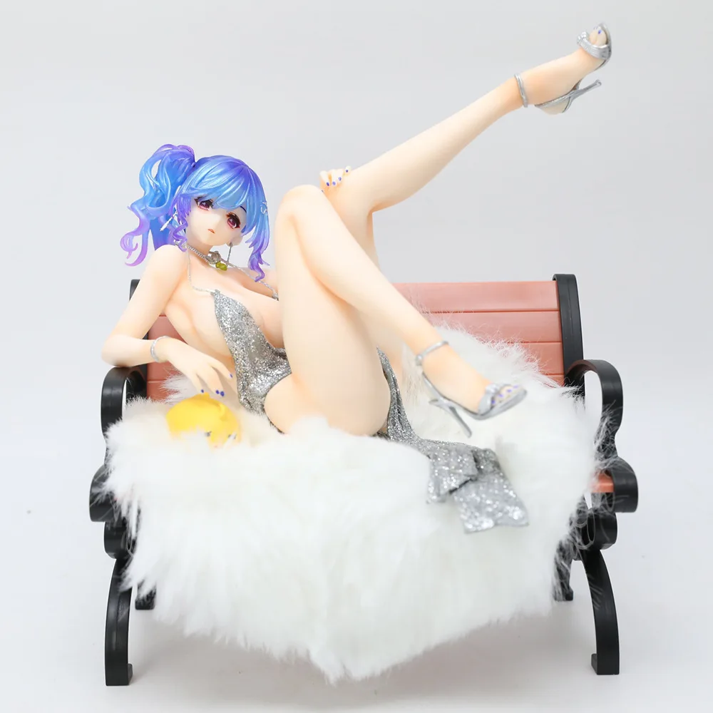 

Blue Evening Gown Girl Model Sofa Saint Louis Display Piece Gaming Figure Collectible Toy Handmade Customizable Artwork