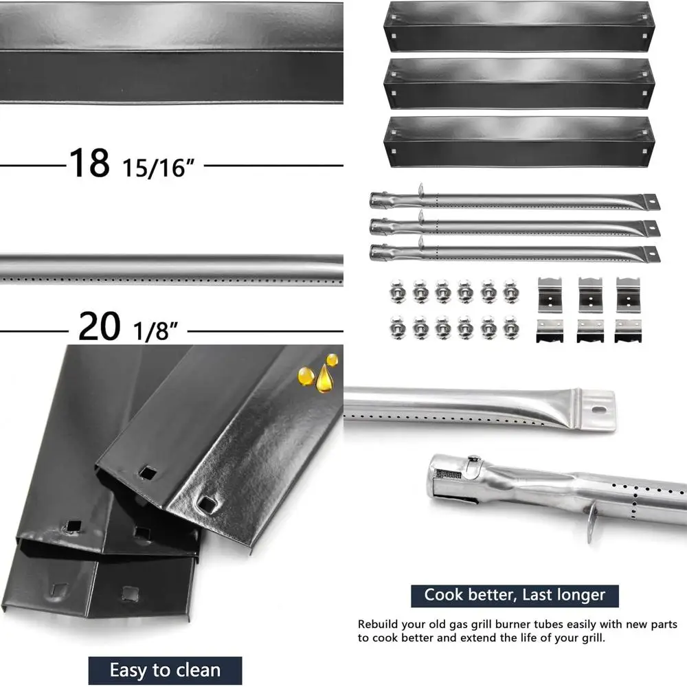 

Char-Griller Replacement Grill Parts: 5050, 5650, 3001, 3008, 3030, 4000, 5072, 5252, King Griller 3008, 5252, Iron Grates, Heat
