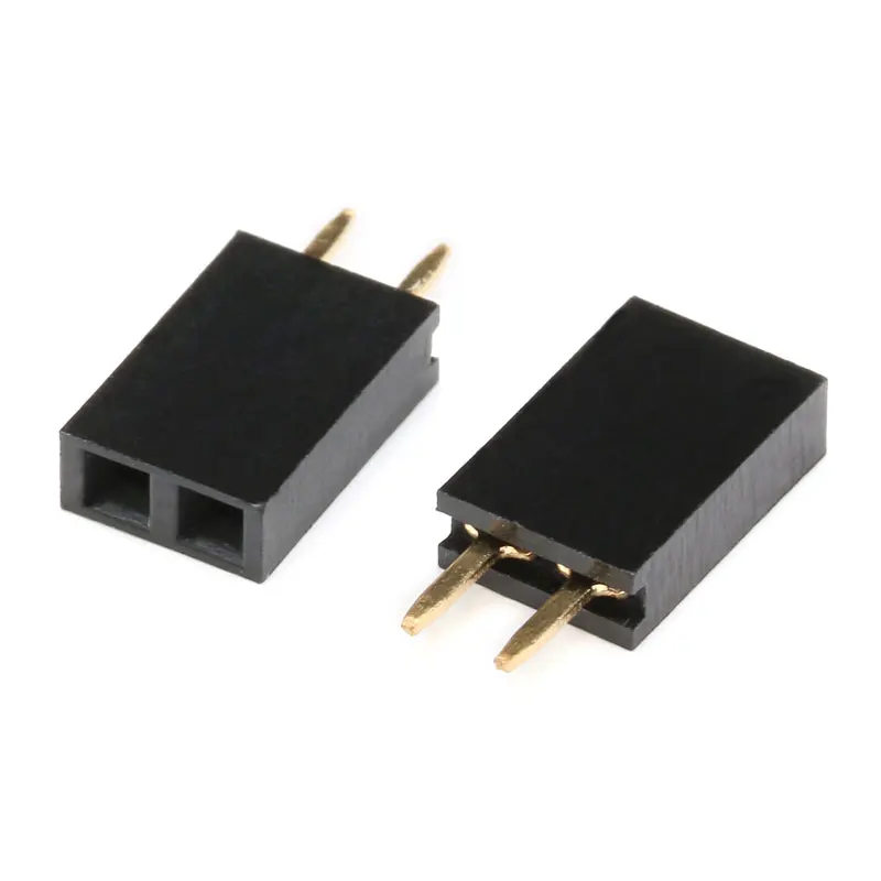 10pcs Single Row Female 2.54MM Pitch Spacing Pin Socket Female Header 2P 3P 4P  6P 8P 10P 12P 16P 20P 40P Connector Row pin