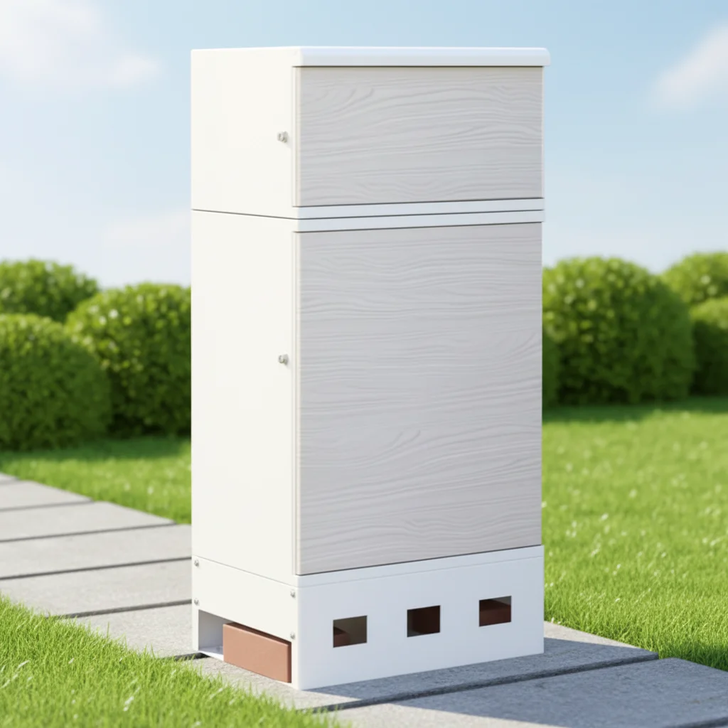 White Color Outdoor Weatherproof Durable Freestanding Metal Post Box Lockable Anti-theft Parcel Delivery Box