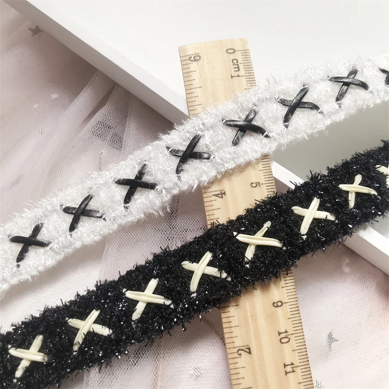 

Cross Leather Lace Accessories Handmade DIY Bags Hair Clips Clothing Decoration Sewing Materials Cotton Thread Tassels Webbing