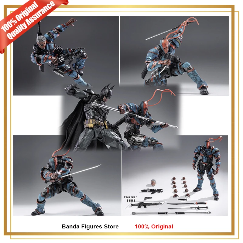 Figurines de collection d'action Anime LPZZ Rouno Cueure DC002 1/12 Batman Arkham Knight Deathstroke UPF en stock