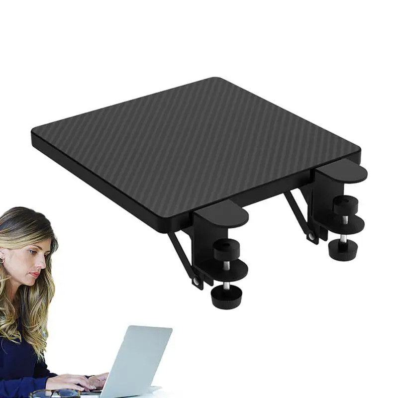 Clamp On Desk Extender Desktop Extension Board Adjustable Mouse Extension Board Tray Desk Attachment Table Mount Shelf for Desk