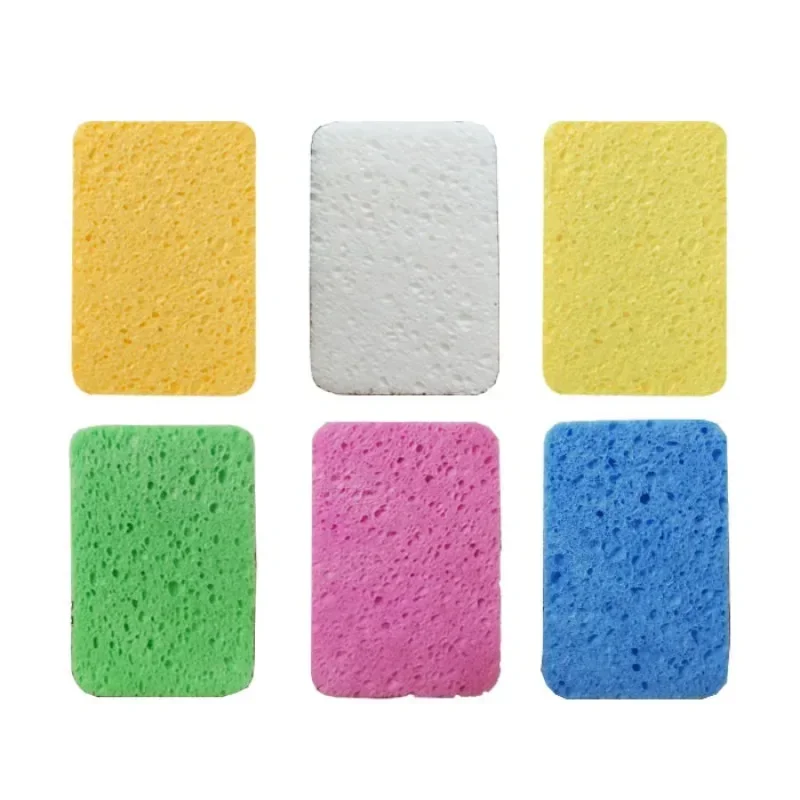 Cleaning Scrub Sponges for Dishes Wood Pulp Cotton Washing Dishes Non Stick Pot Cleaning Sponges Kitchen Tools Wash Pot Gadgets