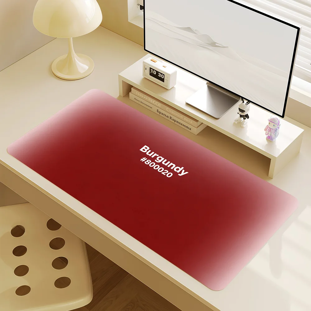 Mouse Red Art Pad MousePad Non-slip B-Burgundy Lockedge Office Student Gaming Thickened Large Writing Pad Cushion