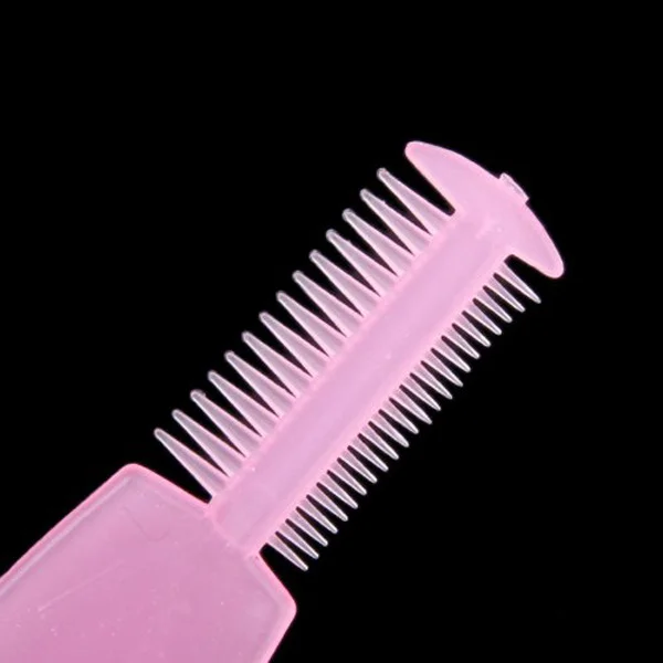 

Practical 3-in-1 Mascara Applicator Guide Tool Eyelash Eyebrow Comb Random Color Durable Hard Plastic Mascara Applicator Guide