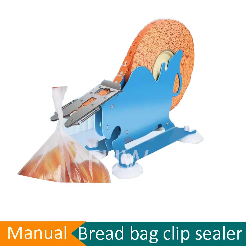 Manual Packaging Machine Small Size Bakery Bread Candy Bag Clip Sealer Hot Sale Bread Clip Bread Bag Closure Machine Hot Sale