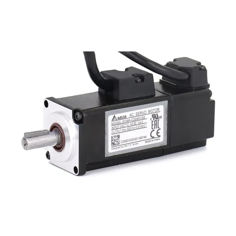 WaveTopSign 100W AC Servo Motor Driver Kits B2 Series 0.32N.m 3000rpm ASD-B2-0121-B+ECMA-C20401GS with Cable