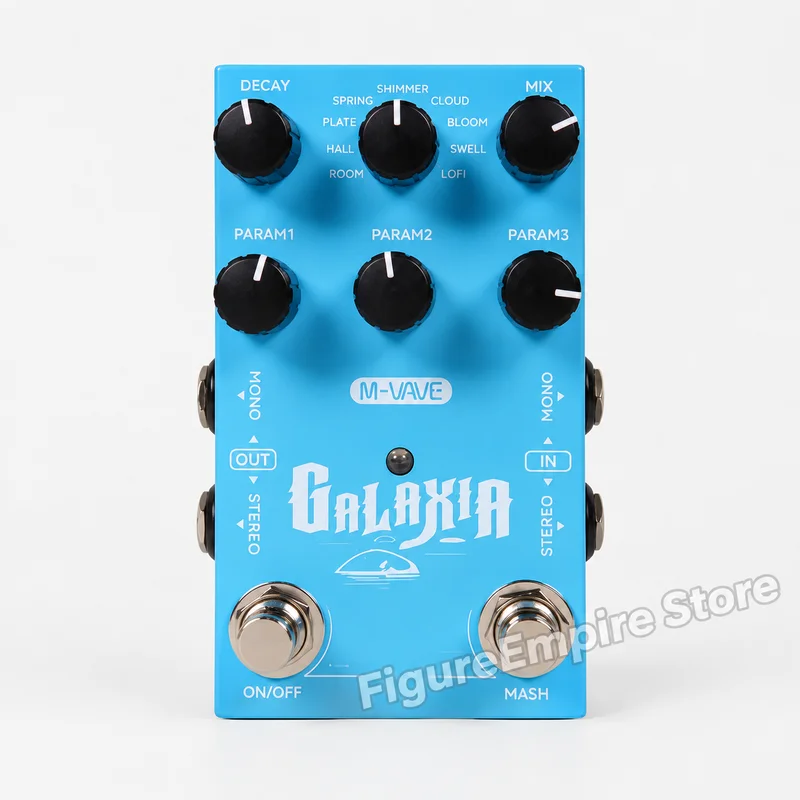 M‑VAVE GALAXIA Guitar Multi‑Effects Pedal, Portable Electric Guitar Effects Processor With Amp Modeling Rechargeable Looper