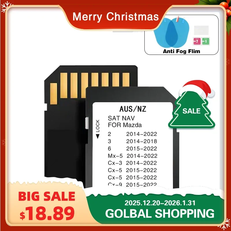 สําหรับ MAZDA 2 3 6 CX3 CX5 CX8 CX9 MX5 รถ 2024 อัพเกรดออสเตรเลียนิวซีแลนด์ถนนเชื่อมต่อนําทาง SD GPS การ์ด 16GB SAT NAV
