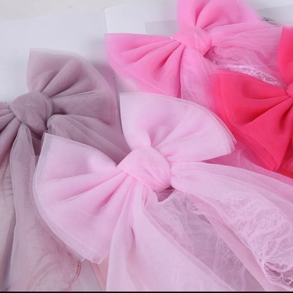 Elegant Lace Curtain Bow Tiebacks Dreamy Style Belt Tied Window Curtains Binding Rope Solid Color Bow-knot Design