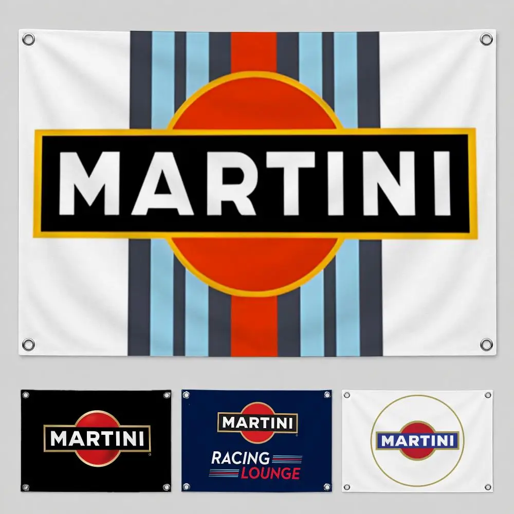 Brand MARTINI Flags Home Yard & Garden Decor Banner - Indoor Outdoor Wall Hanging Flag