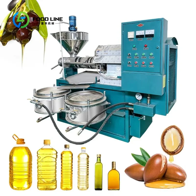 Cold and Hot Double-Press Screw Oil Press for Sesame, Soybean and Peanut Edible Oil