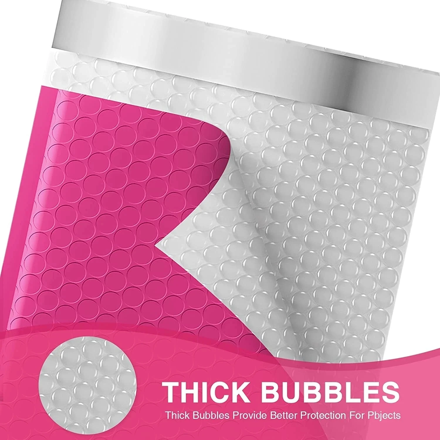 Imagem -02 - Pink Bubble Mailer Envelopes para Envio de Bolsas Envelopes Acolchoados para Embalagem Selo Mailing Gift Padding Roxo e Preto 50 Pcs