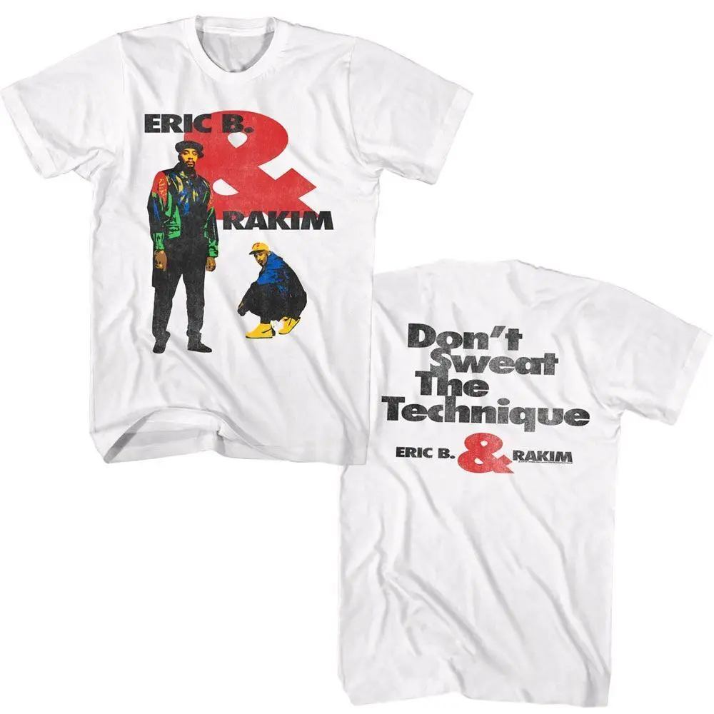 Eric B And Rakim Dont Sweat Officially Licensed 2 Sided Print Adult Short Sl T-Shirt