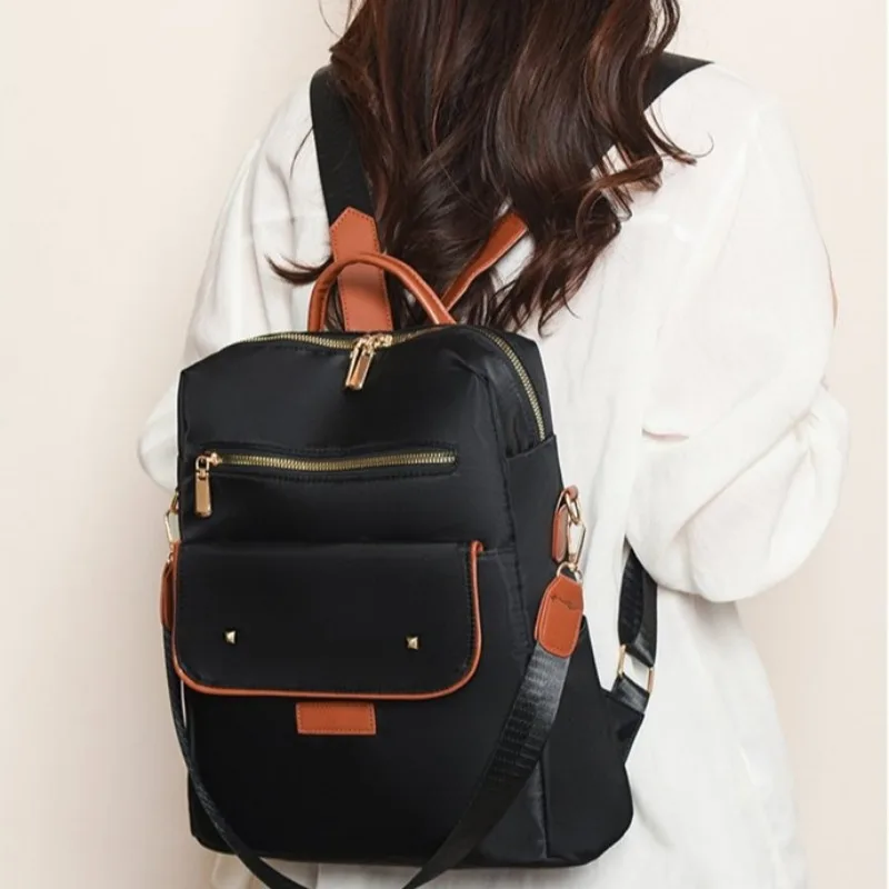 Korean Fashion Women Backpack Casual Commuter Daypack Shoulder Bag Students School Bags Outdoor Light Waterproof Travel Rucksack