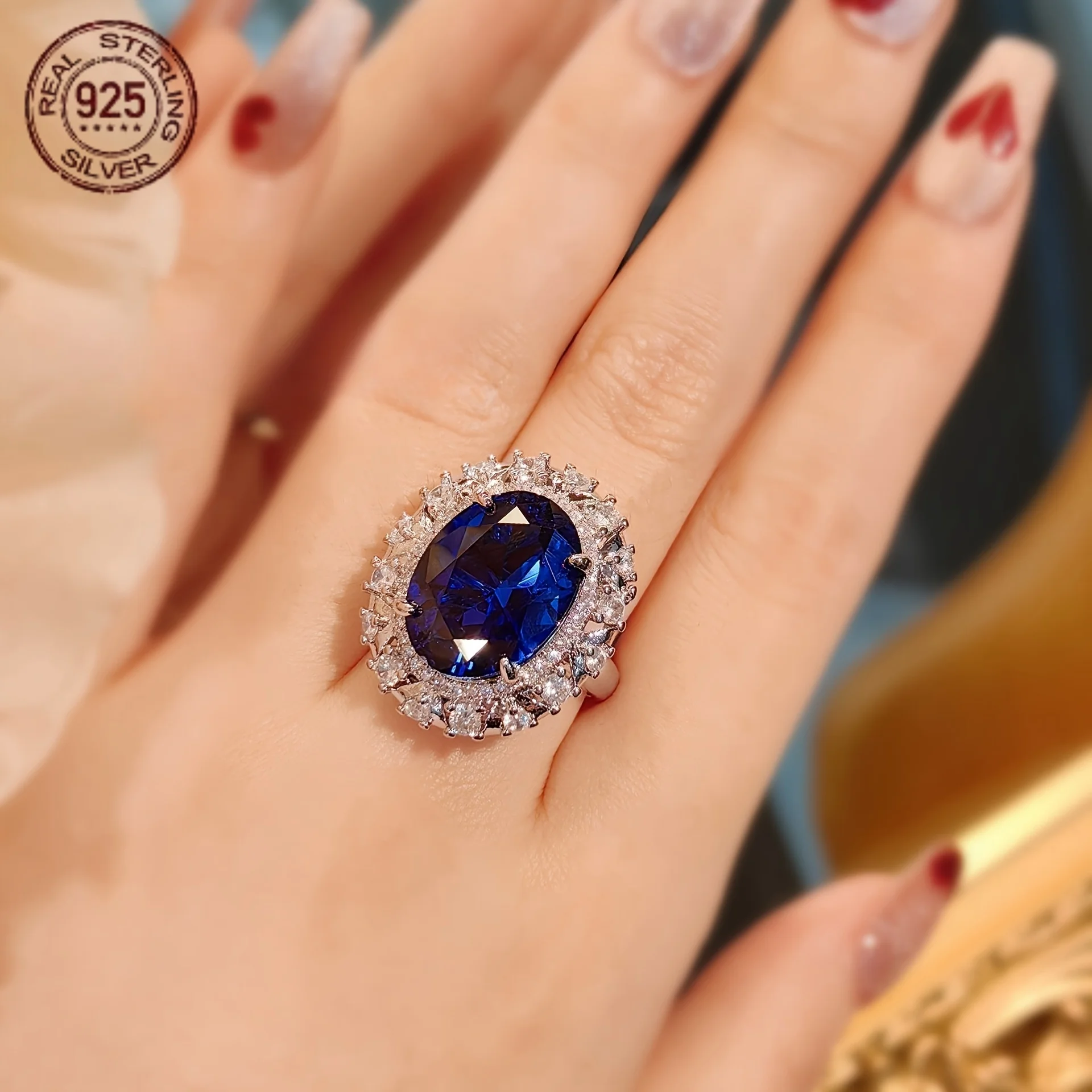 خاتم دائري 3.5 قيراط مكون من الياقوت الأحمر 925 من الفضة الإسترليني للنساء والأحجار الكريمة والمجوهرات اليومية هدية عيد الحب