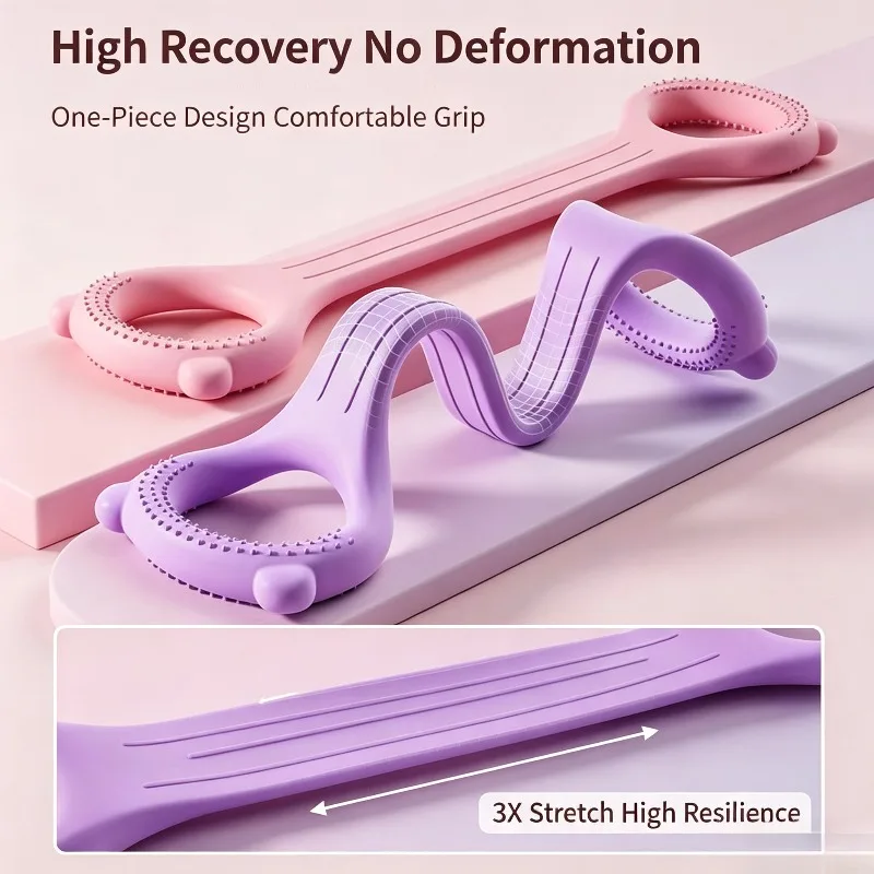 8 Shape Resistance Puller Back Chest Trainer Yoga Stretching Body Shaping Fitness Tool for Women