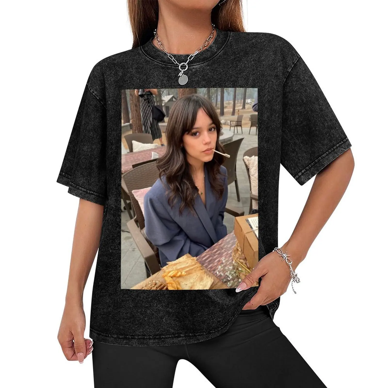 Jenna Ortega T-Shirt cheap stuff shirts graphic tee Blouse croswit shirt man mens plain t shirts