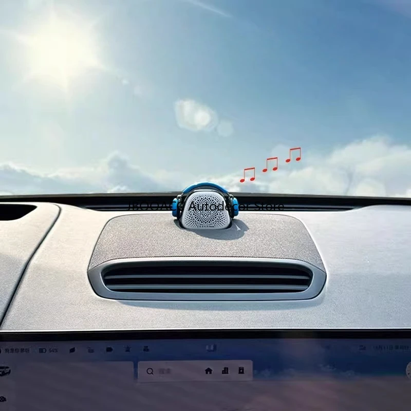 For Geely Zeekr 7X 007 Car Audio Hat Decoration Cute Fun Mini Headphone Car Styling Accessories Center Speaker Cover Decor