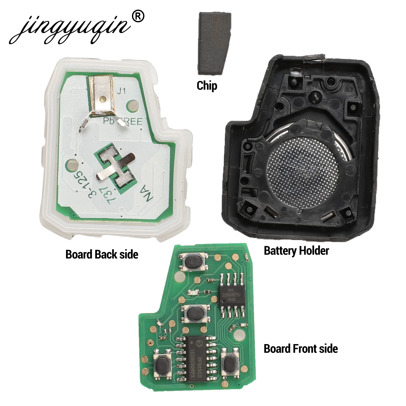 jingyuqin HYQ12BDM 314.4Mhz Remote key G/ H Chip For Toyota Camry Corolla 2012-2017 HYQ12BEL No Mark