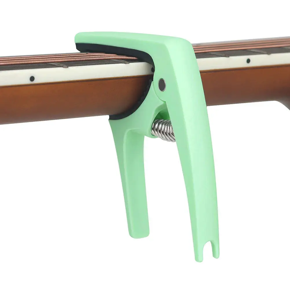 Guitar Capo 2 Piece Set Portable Plastic Clamp for Acoustic Electric and Folk Guitars