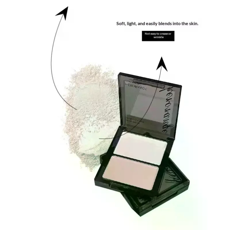 HERORANGE Highlight & Eye Shadow Powder Delicate, Natural, Lightweight, Matte Finish Eyeshadow Soft Focus Makeup Brightening
