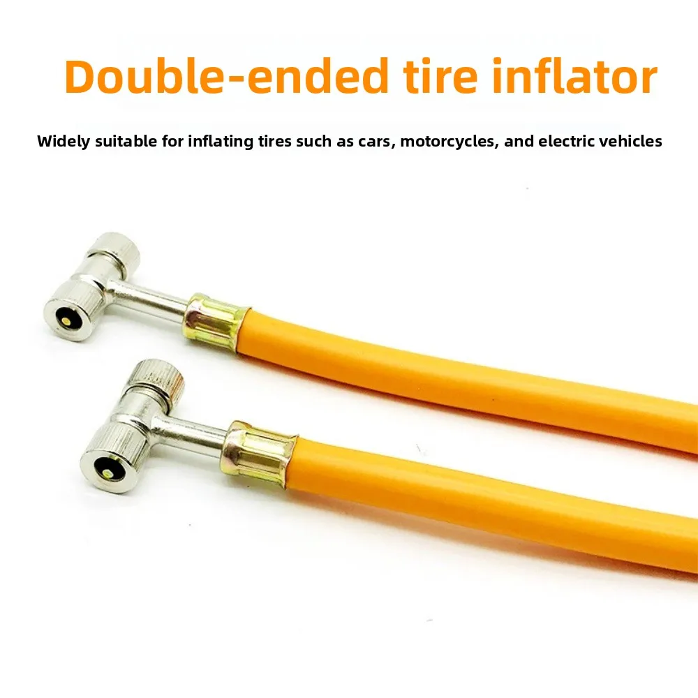 Dual-purpose Tire Inflation Nozzle Air Pump Adapter Inflation Rod Car Motorcycle Electric Bike Tire Inflator Tools Accessories