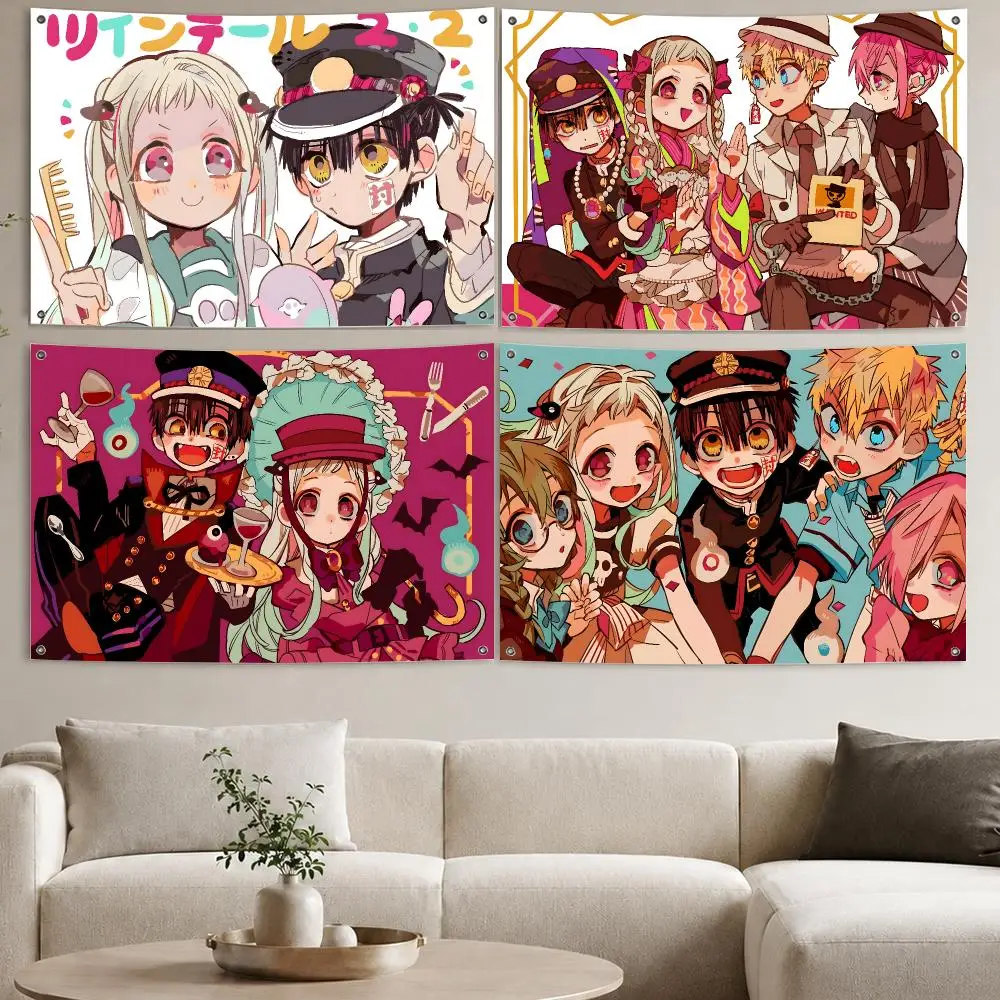 Toilet-Bound Hanako-kun Season 2 Flags Aesthetic Wall Tapestry Printed Wall Hanging Living Room Party Outdoor Decor