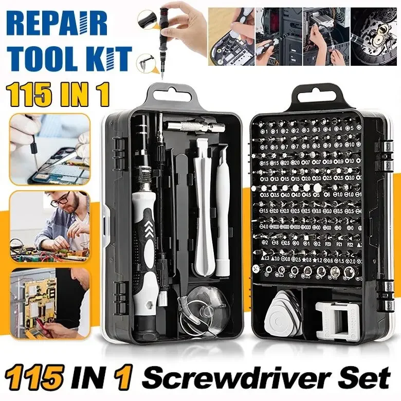 NEW 115 in 1 Precision Screwdriver Set Mini Magnetic DIY Repair Tools Kit Computer Device Repair Hand Home Professional Tools