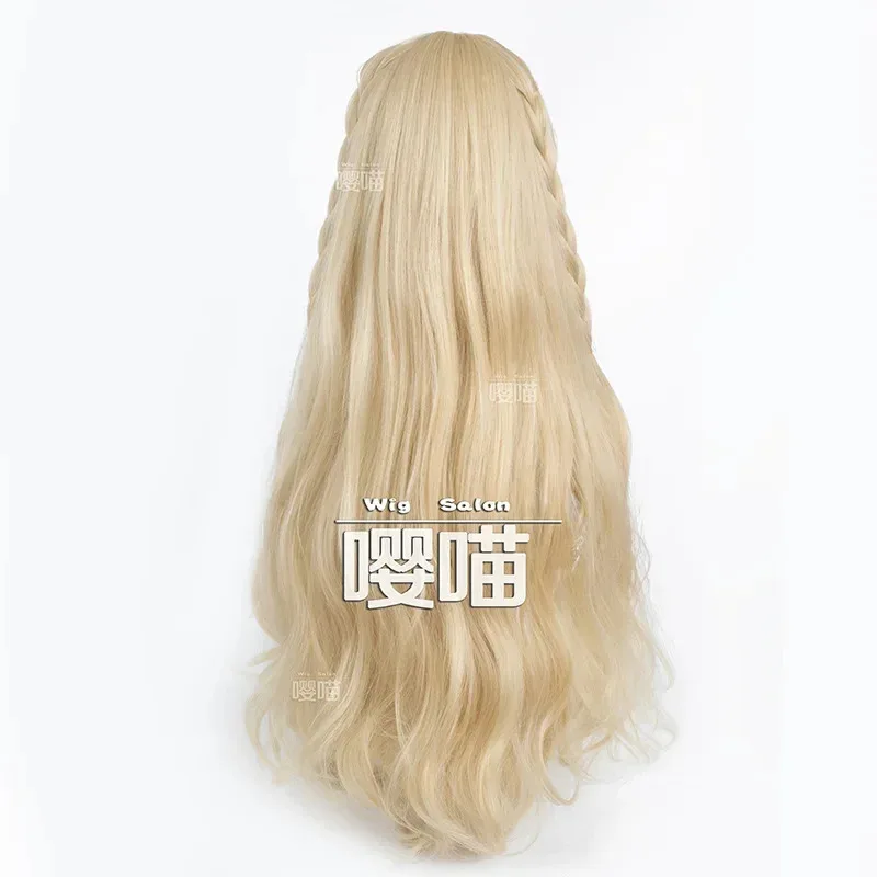 Candy 2025Game Naraka:Bladepoint Sila Cosplay Long golden Hair halloween party Role Play Wig + Free Cap