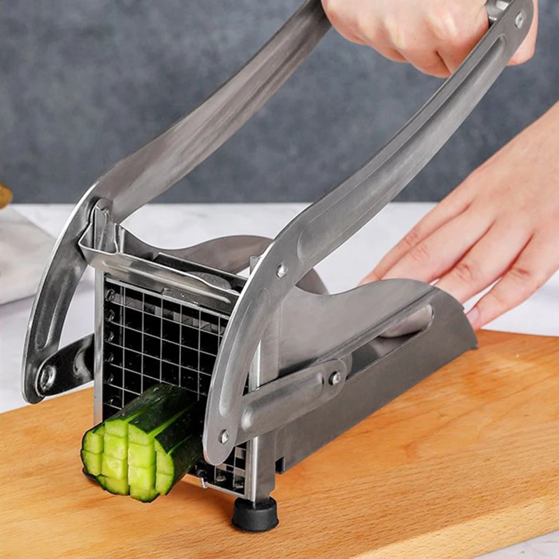 

High Quality Kitchen Tools Shredded French Fries Manual Slicer Stainless Steel Vegetable Cutter Good Things Household Gadgets