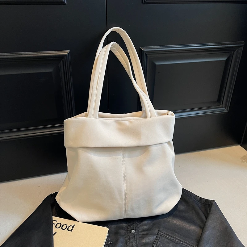 

Нейлоновые однотонные сумки на плечо большой вместимости, повседневные женские сумки для поездок на работу, хит продаж 2025, универсальные повседневные женские сумки