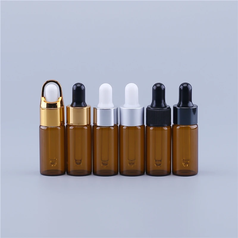 

500pcs/lot 10ML Amber Reagent Eye Dropper Glass Aromatherapy Liquid Pipette Bottle Refillable Brown Bottles